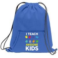 I Teach Awesome Kids Sweatshirt Cinch Pack Bag