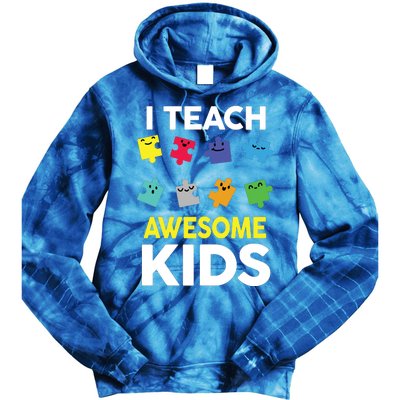 I Teach Awesome Kids Tie Dye Hoodie