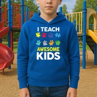 I Teach Awesome Kids Kids Hoodie