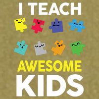 I Teach Awesome Kids Garment-Dyed Women's Muscle Tee