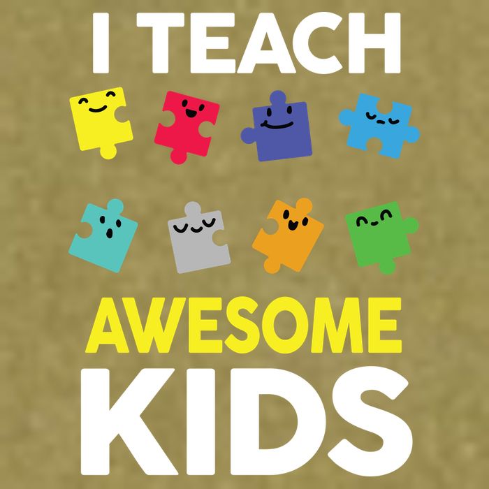 I Teach Awesome Kids Garment-Dyed Women's Muscle Tee