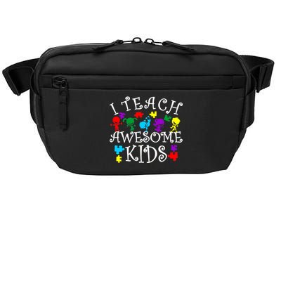 I Teach Awesome Kids Autism Awareness Teacher Crossbody Pack