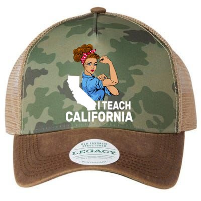 I Teach California State Union Teacher Strike Legacy Tie Dye Trucker Hat