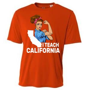 I Teach California State Union Teacher Strike Cooling Performance Crew T-Shirt