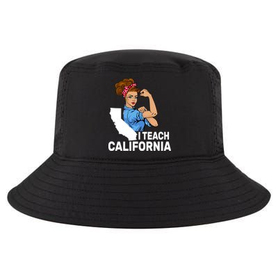 I Teach California State Union Teacher Strike Cool Comfort Performance Bucket Hat