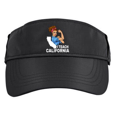 I Teach California State Union Teacher Strike Adult Drive Performance Visor