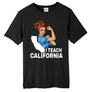 I Teach California State Union Teacher Strike Tall Fusion ChromaSoft Performance T-Shirt