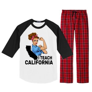 I Teach California State Union Teacher Strike Raglan Sleeve Pajama Set