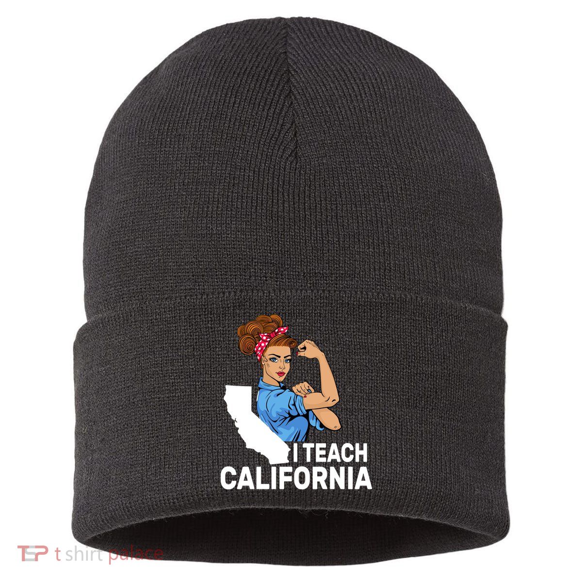 I Teach California State Union Teacher Strike Sustainable Knit Beanie