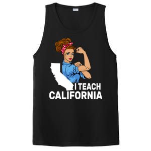 I Teach California State Union Teacher Strike PosiCharge Competitor Tank