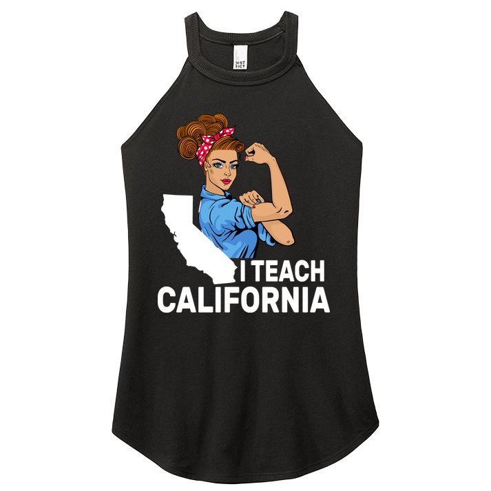 I Teach California State Union Teacher Strike Women's Perfect Tri Rocker Tank