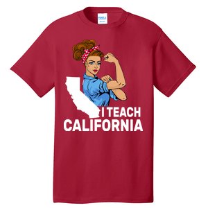 I Teach California State Union Teacher Strike Tall T-Shirt