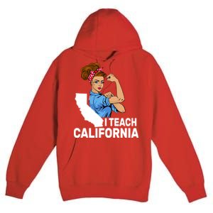 I Teach California State Union Teacher Strike Premium Pullover Hoodie