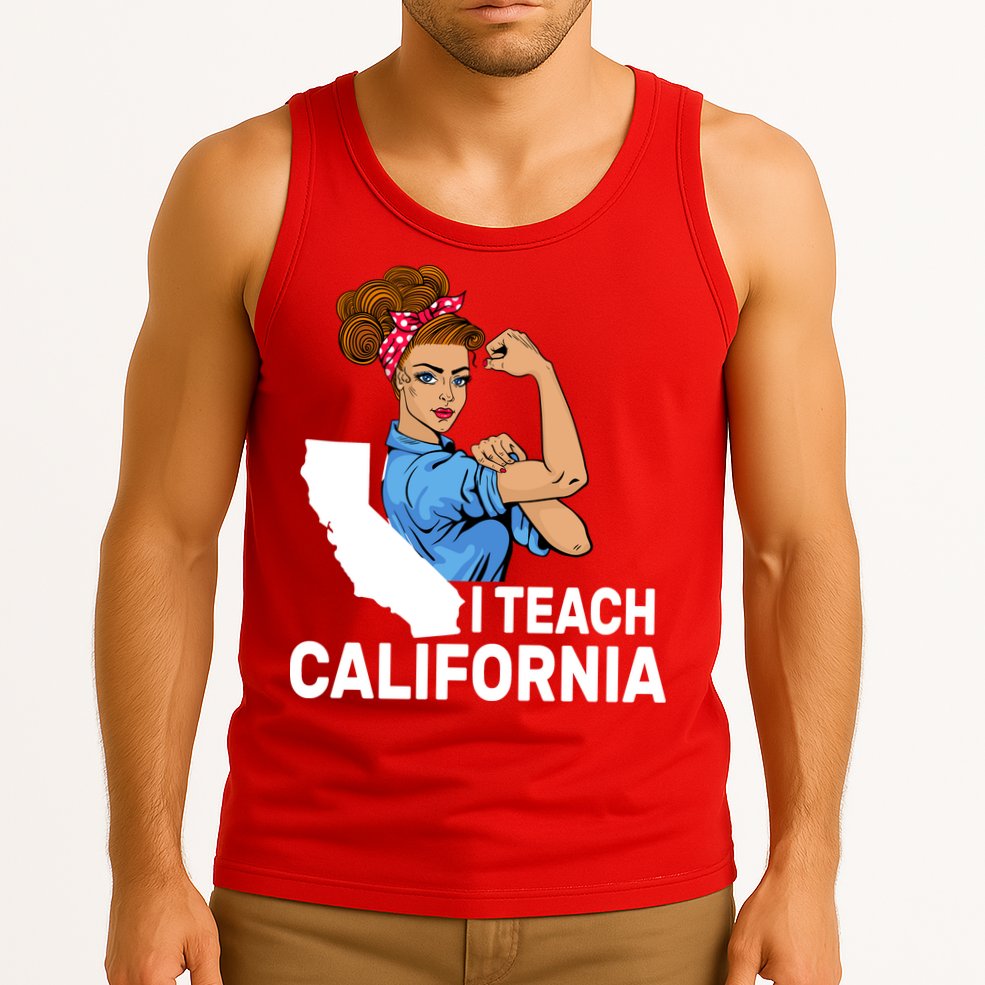 I Teach California State Union Teacher Strike Tank Top