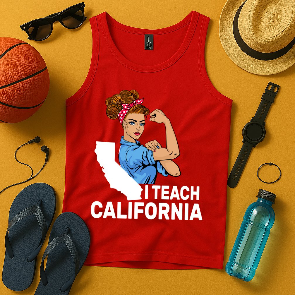I Teach California State Union Teacher Strike Tank Top