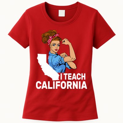 I Teach California State Union Teacher Strike Womens T-Shirt