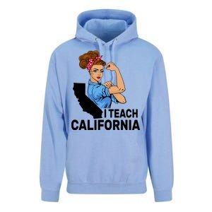 I Teach California State Union Teacher Strike Unisex Surf Hoodie