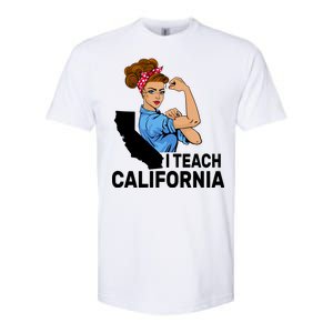 I Teach California State Union Teacher Strike Softstyle CVC T-Shirt