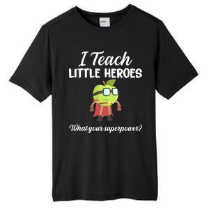 I Teach Little Heroes Tall Fusion ChromaSoft Performance T-Shirt