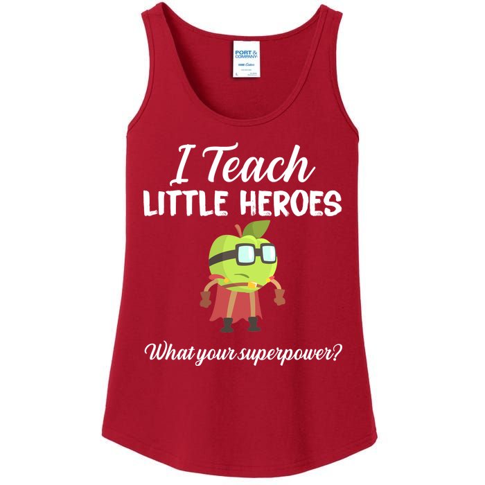 I Teach Little Heroes Ladies Essential Tank