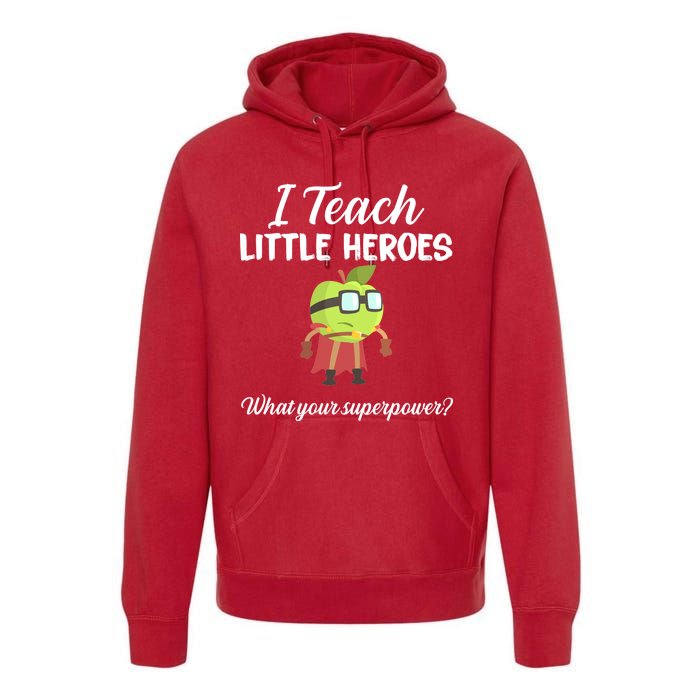 I Teach Little Heroes Premium Hoodie