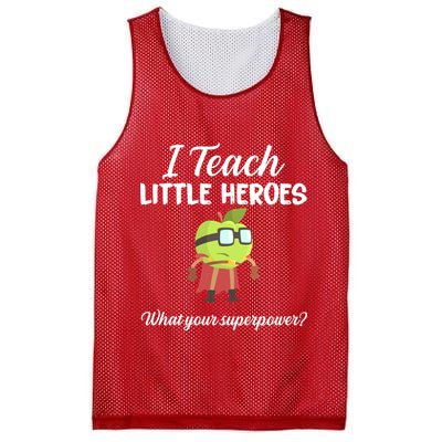 I Teach Little Heroes Mesh Reversible Basketball Jersey Tank
