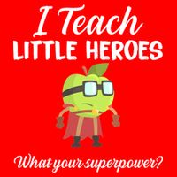 I Teach Little Heroes Mesh Reversible Basketball Jersey Tank