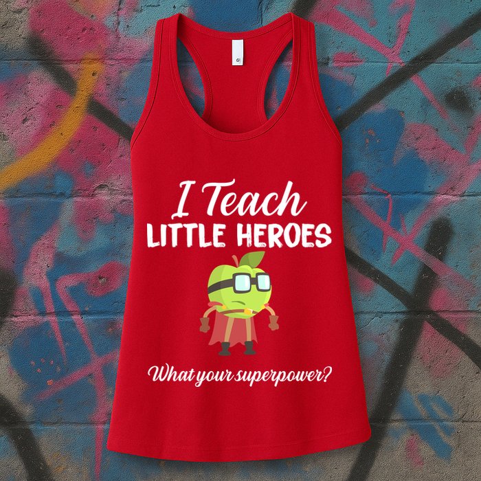 I Teach Little Heroes Womens Tank Top