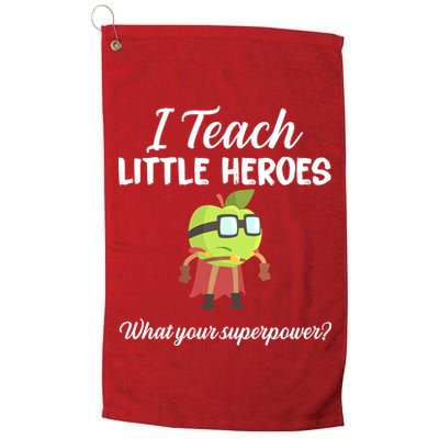 I Teach Little Heroes Golf Towel