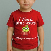 I Teach Little Heroes Toddler T-Shirt