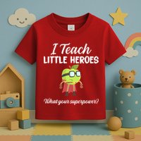 I Teach Little Heroes Toddler T-Shirt