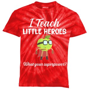 I Teach Little Heroes Kids Tie-Dye T-Shirt