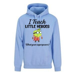 I Teach Little Heroes Unisex Surf Hoodie