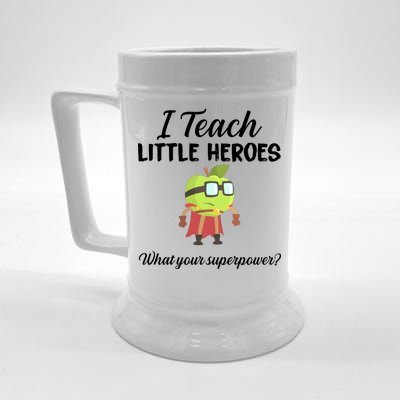 I Teach Little Heroes Beer Stein