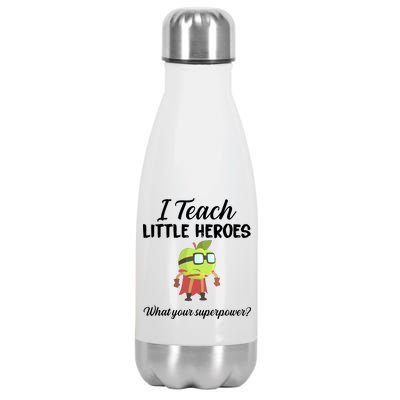 I Teach Little Heroes Stainless Steel Insulated Water Bottle