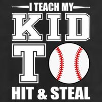 I Teach My Kid To Hit & Steal Baseball 11oz C Handle Ceramic Mug