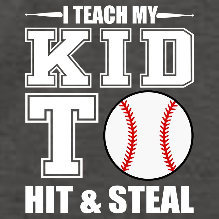 I Teach My Kid To Hit & Steal Baseball Vector Backpack