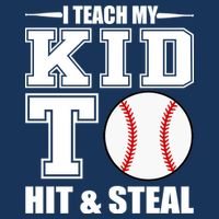 I Teach My Kid To Hit & Steal Baseball Visor