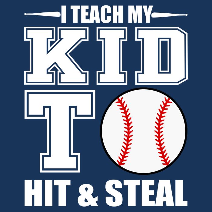 I Teach My Kid To Hit & Steal Baseball Visor
