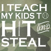 I Teach My Kids To Hit And Steal Legacy Tie Dye Trucker Hat