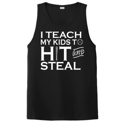 I Teach My Kids To Hit And Steal PosiCharge Competitor Tank