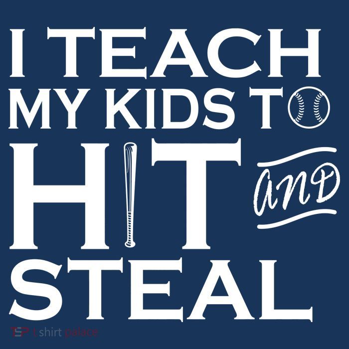 I Teach My Kids To Hit And Steal 16 in Basic Backpack