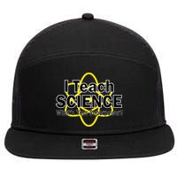 I Teach Science What's Your Superpower? 7 Panel Mesh Trucker Snapback Hat