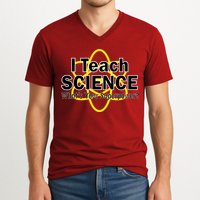 I Teach Science What's Your Superpower? V-Neck T-Shirt