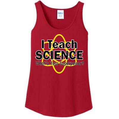 I Teach Science What's Your Superpower? Ladies Essential Tank