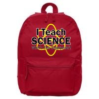 I Teach Science What's Your Superpower? 16 in Basic Backpack