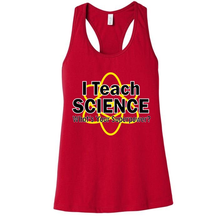 I Teach Science What's Your Superpower? Womens Tank Top