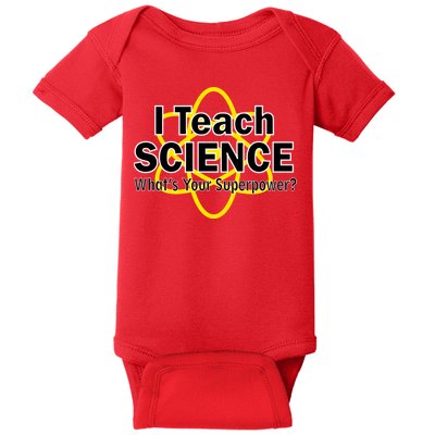 I Teach Science What's Your Superpower? Baby Bodysuit