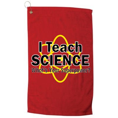 I Teach Science What's Your Superpower? Golf Towel