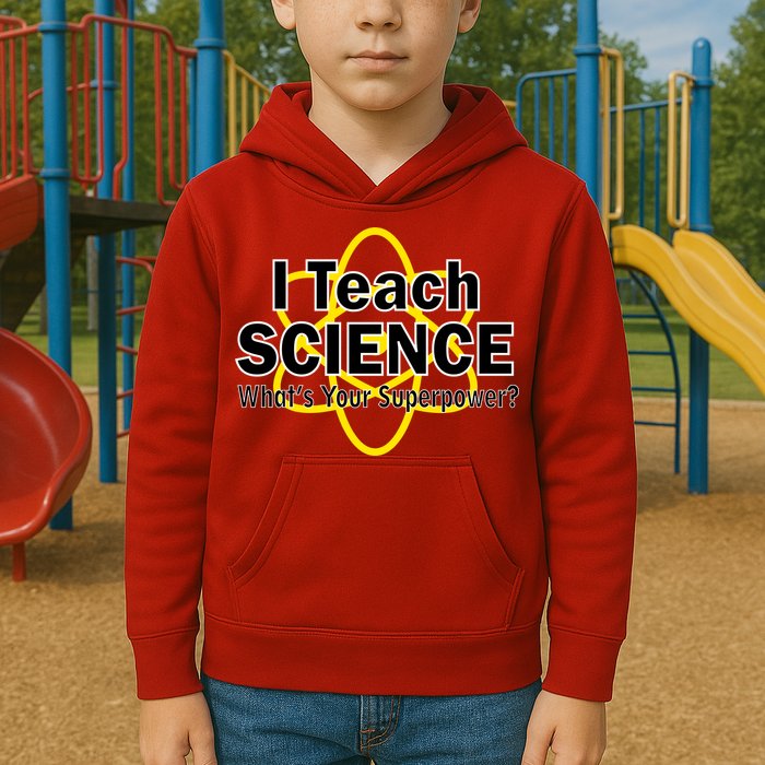 I Teach Science What's Your Superpower? Kids Hoodie